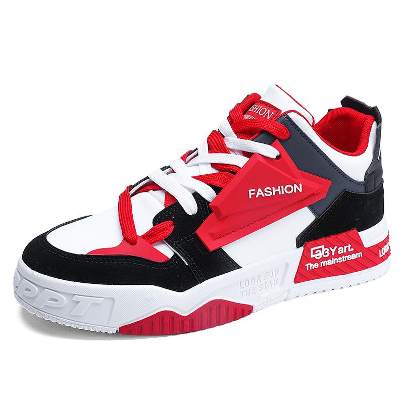 

Middle-high Top Parent-child Shoes 2024 New Student Trend All-match Non-slip Leisure Sports Thick Sole Street Dance Board Shoes 37