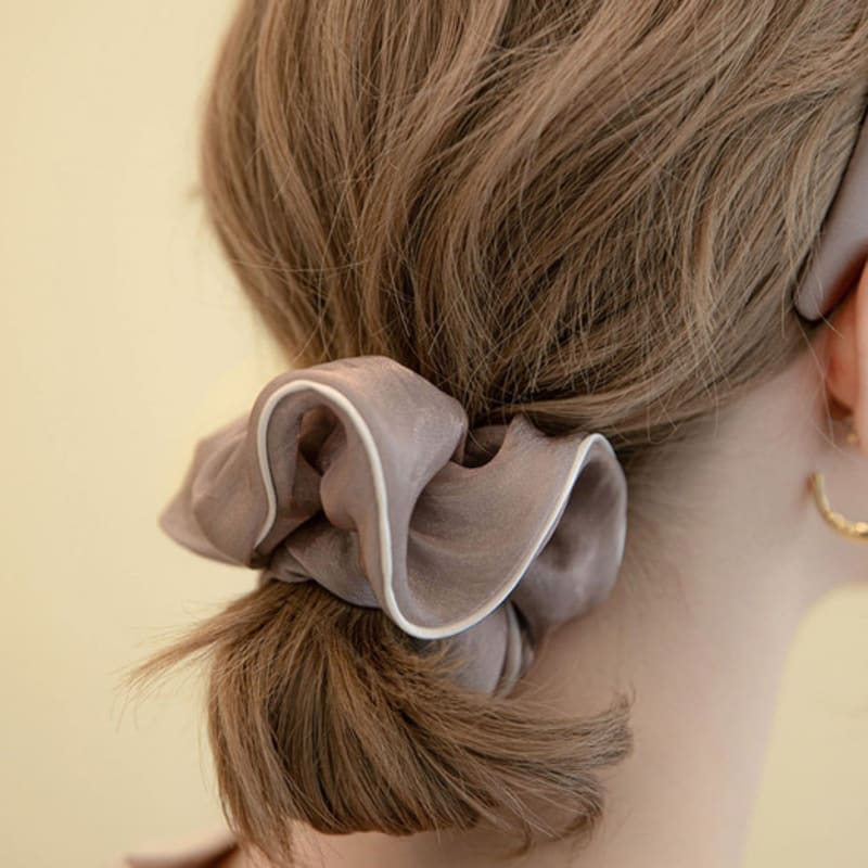 Jean Paul Clarisse Piped Organza Scrunchie JP-22-049S