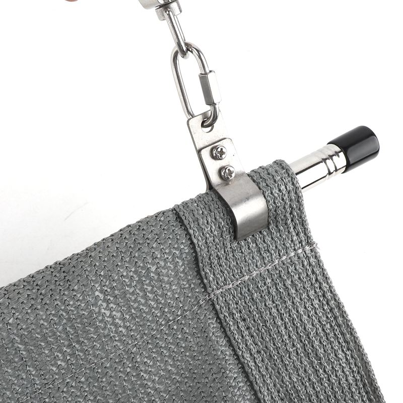 Width 1m Retractable HDPE Telescopic Wave Sunshade Sail Balcony Waterproof Polyester Fabric Pergola Awning  With 15mm Steel Pipe