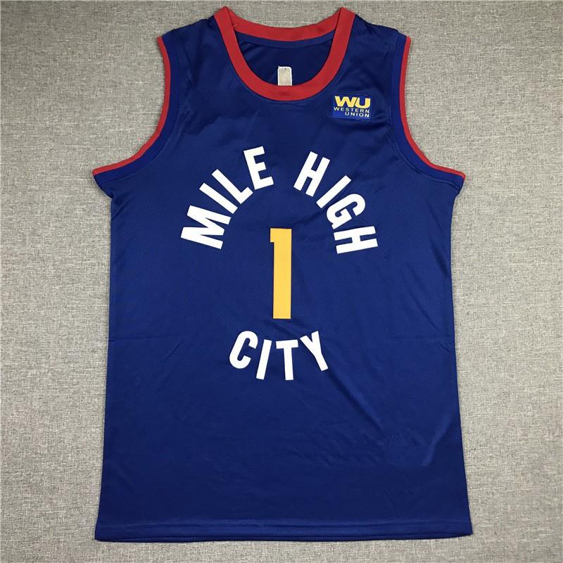 Mens Retro Basketball Jersey Vest With Embroidered Number 55 Jokic 27 Murray Breathable Mesh Cotton Sport Wear