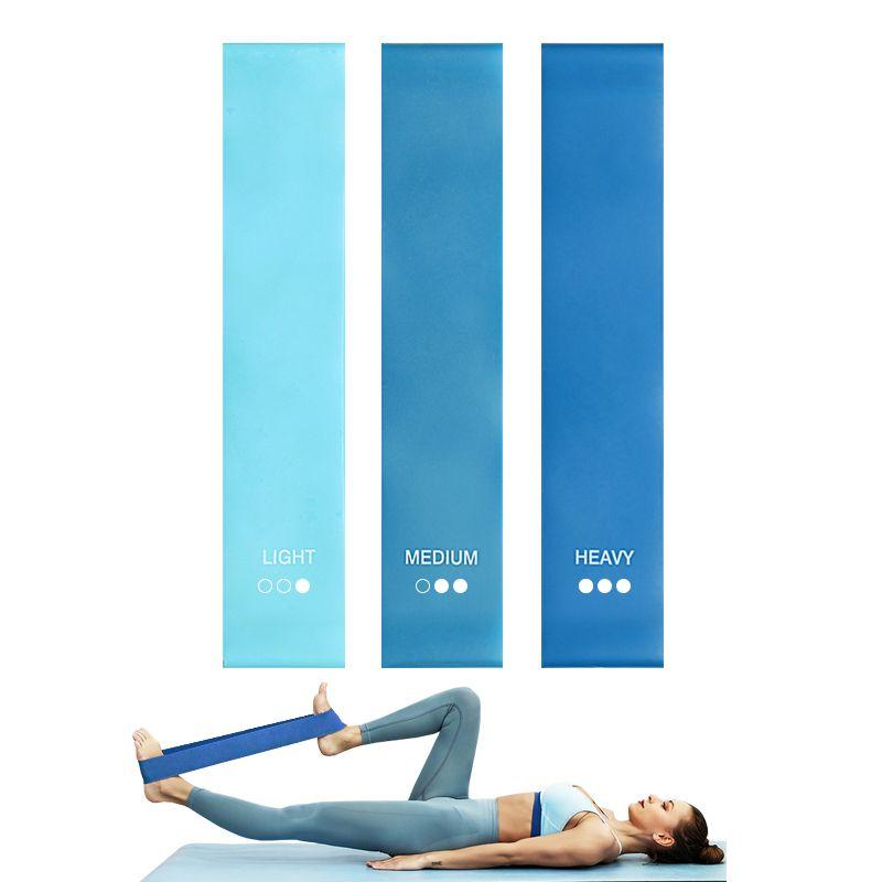 

Gradient Color Strain Relief Bushing 3-Piece Set Women s Squat Hip Lifting Fitness Exercise Yoga Resistance Band Elastic Force Circle O-Ring Blue gradient three-piece set