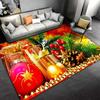 Alfombra con adornos navideños para sala de estar, decoración del hogar, sofá, mesa, alfombra para superficie grande, felpudo de entrada para dormitorio, alfombra antideslizante para Baño