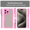Armor Series For iPhone 15 Pro Case PC+TPU Semi-Transparent Frosted Finish Protective Phone Cover