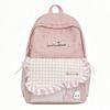 Schoolbag Japanese cartoon cat backpack plaid small fresh and sweet student schoolbag simple shopping high value backpack
