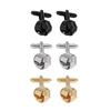 Popular European & American Twisted Sleeve Hollow Cufflinks for Men's Shirts