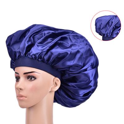 Extra Large Satin Sleep Cap Waterproof Shower Cap Women Hair Treatment Hair Hat