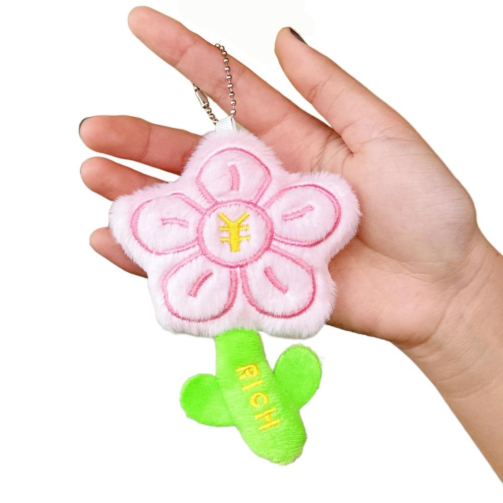 

Подвеска-брелок в виде цветка, подвеска-брелок с буквой на удачу, кольцо для ключей автомобиля, креативная плюшевая подвеска в виде цветка, подарки для девочек Style A1
