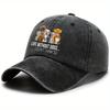Life Without Dogs I Dont Think So Graphic Baseball Cap Dog Lover Unisex Washed Cotton Adjustable Casual Hat