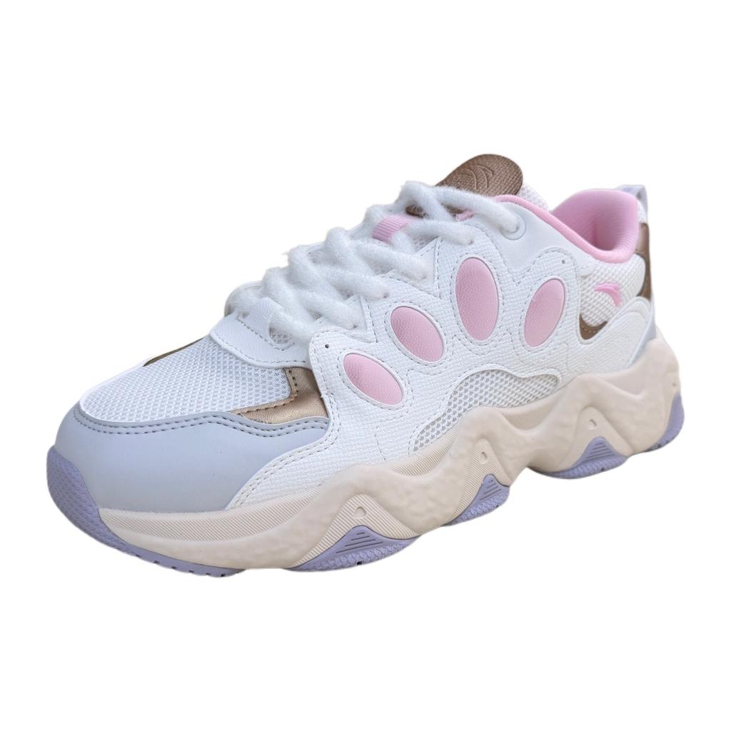 Anta Panda Shoes Low Top Casual Shoes Women's Papyrus White/Pastel Pink/Sand Grain Gray 122548885-2