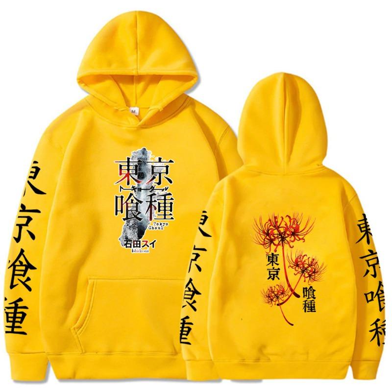 Tokyo Ghoul Japanese Animation Men's Hoodie Vintage Unisex Pullover Men Vintage Graphic Hoody Tops Streetwear Clothing