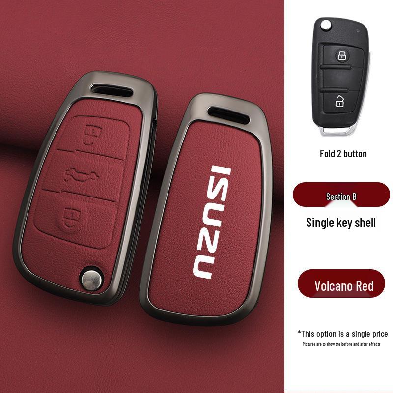 Jiangxi Isuzu Rui Mai Key Case Compatible with Mu-X, Mu You Xia, D-Max, Ling Tuo - Stylish Shell Buckle for Men & Women
