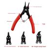 4-in-1 Combination Snap Ring Plier Set - Universal Spring Shaft Dismounting Clamp Plier Head Hardware Repair Hand Tool