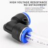 10/50Pcs PV Quick Connector Pneumatic Plug 90 Degree Elbow Plastic Quick Fitting 4mm/6mm/8mm/10mm Air Parts Pipe Push In Water Ventilation Valves 4