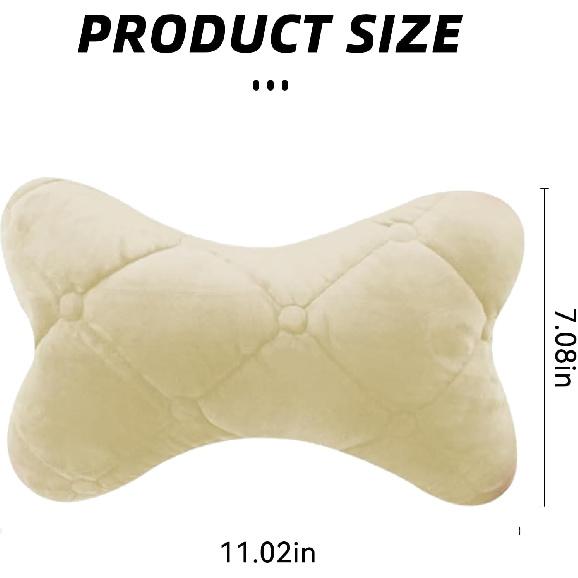 Car Headrest Pillow, 2PCS Soft Comfortable Vehicle Neck Pillow Cushion, Head Rest Pad Accessories For Driving Fatigue Relief, Universal Car Interior