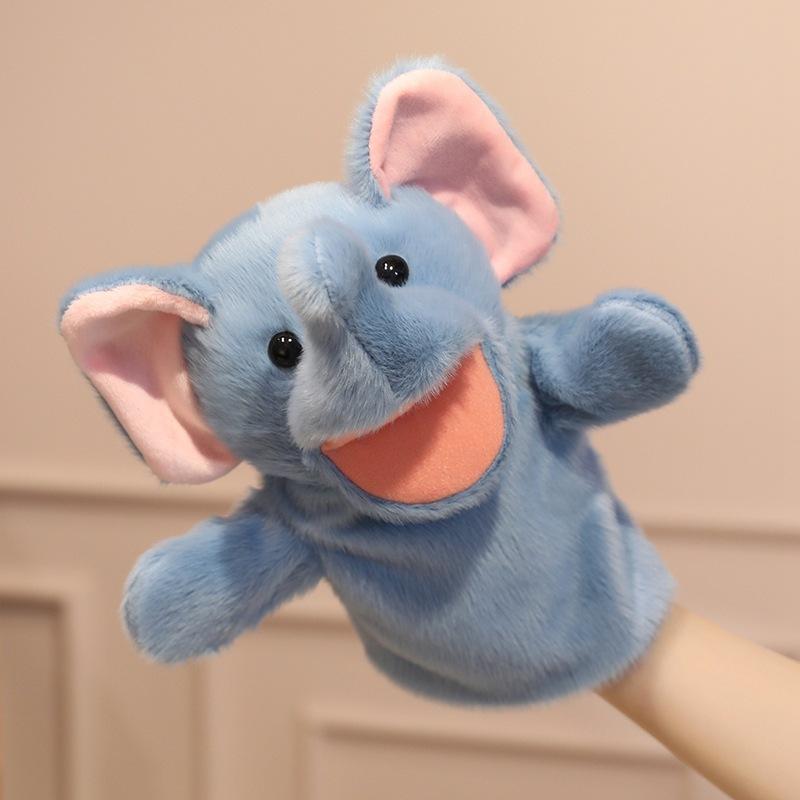 Animal Lion Raccoon Hand Puppet Plush Toy Doll Kindergarten Parent-child Interaction Hand Puppet Children's Rag Doll