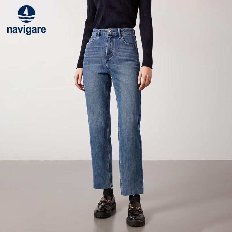 

Navigare Women s Casual Cropped Denim Jeans L