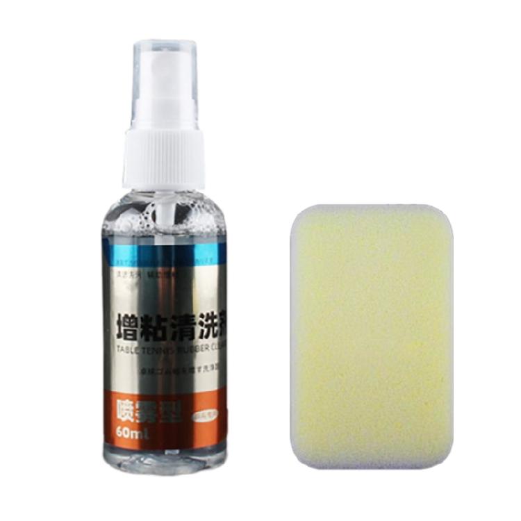 Pingpong Paddle Cleaner Table Tennis Racket Cleaning Spray Cleaning Set Spray Bottle with Sponge for Racket Maintenance
