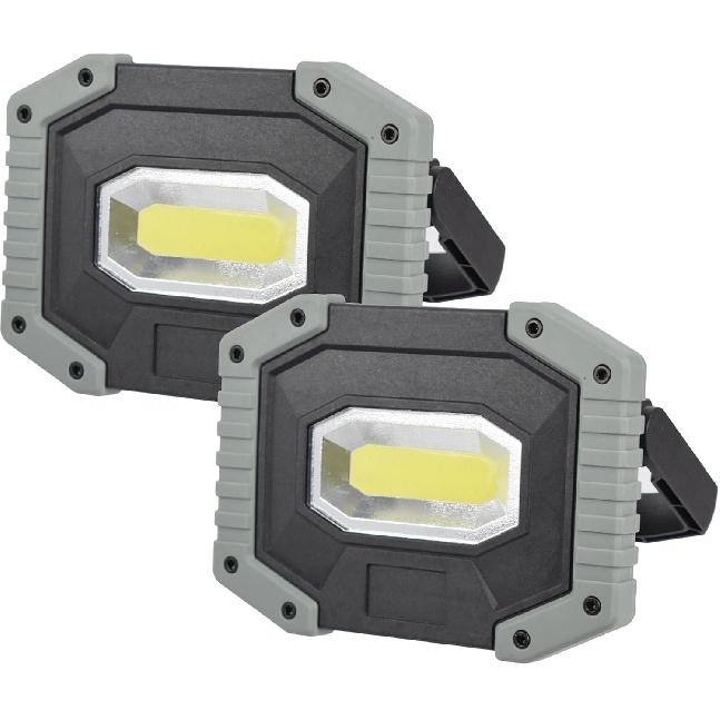 OTYTY LED Work Light 2-Pack, 30W 1500LM Portable Rechargeable Flood Lights with Magnetic Base, 4200mAh Battery for Outdoor, Camping, Hiking,