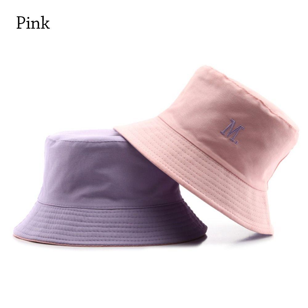 New Double-Sided Bucket Hat Women Men Beach Anti-UV Sun Hat Wide Brim Visors Foldable Portable Summer Fisherman Panama Cap