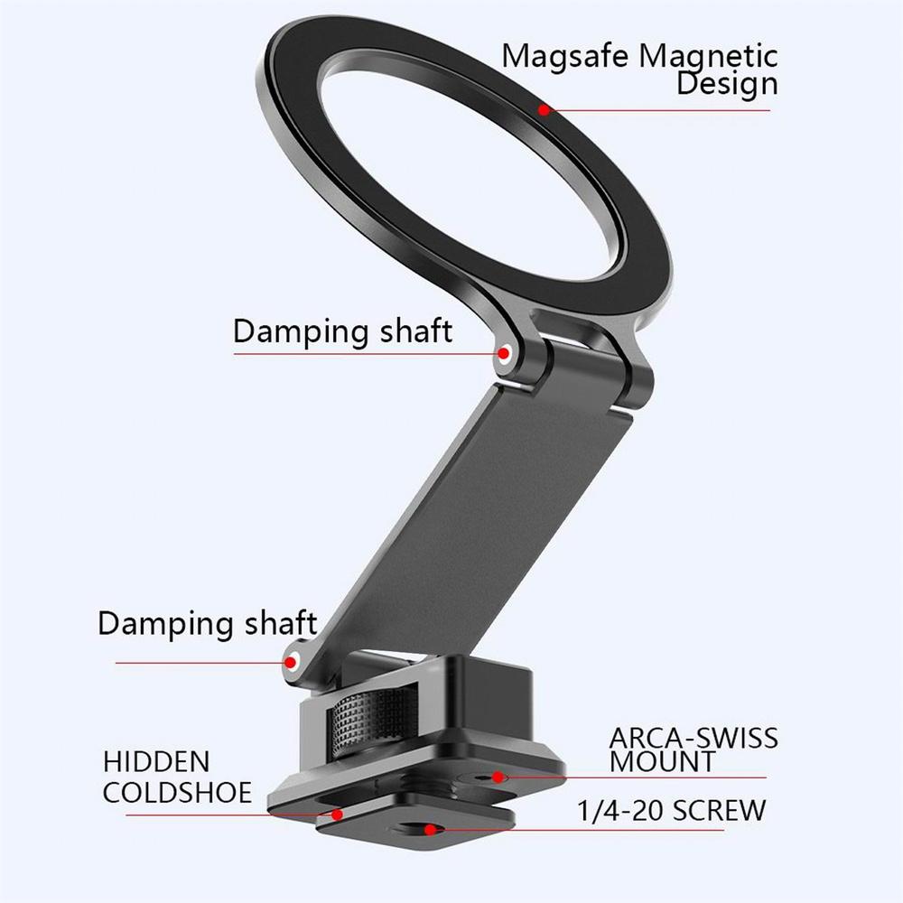 Aluminum Magnetic Phone Mount Quick Release Arca-Swiss Phone Holder for iPhone 15 14 13 12 Pro Max Magsafe Phone Camera Monitor 7