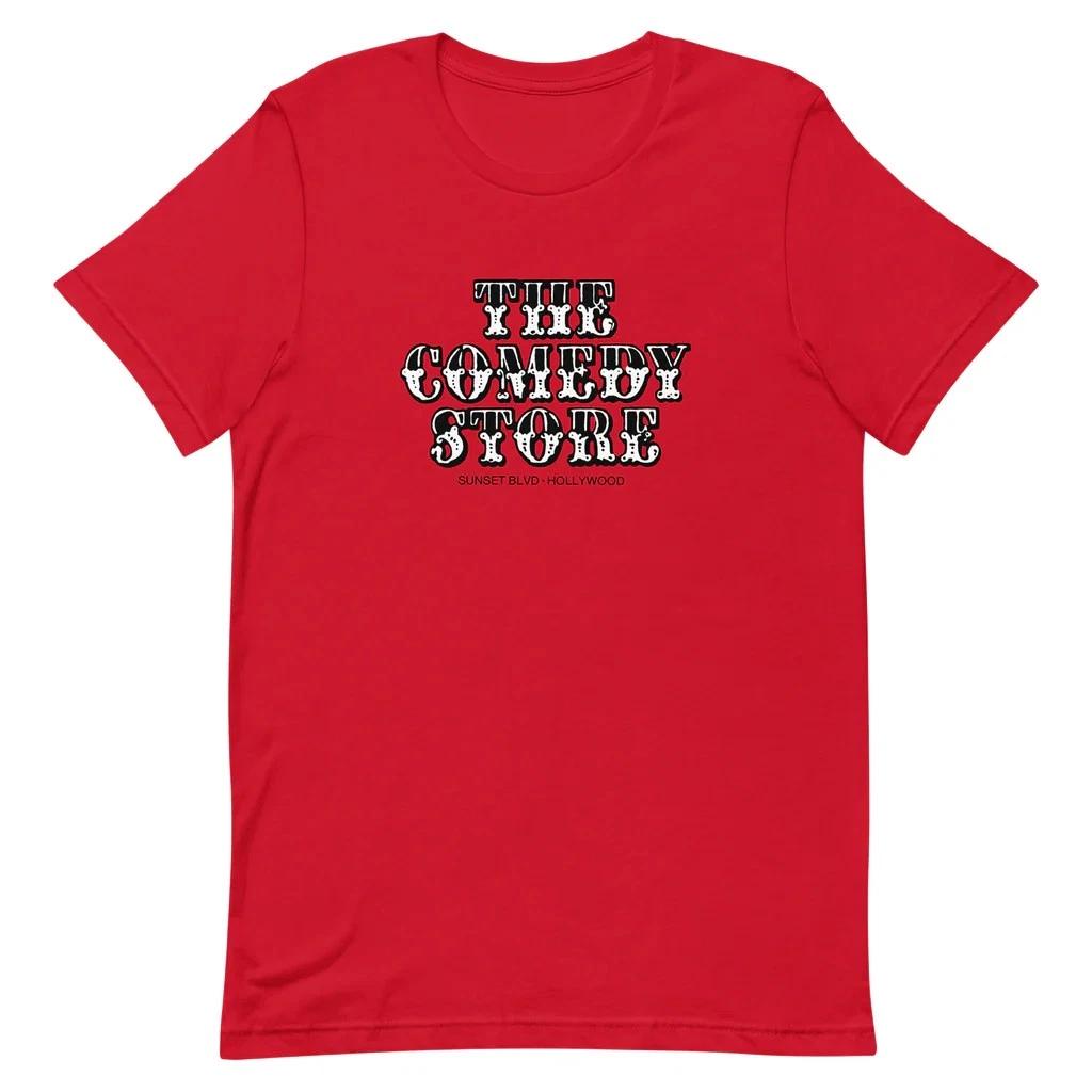 The Comedy Store Vintage Retro T Shirt Sunset Strip Hollywood Red Graphic Tee L