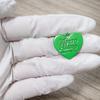 10Pcs Metal Heart Pendants Charms Dog Tags Candy Color for Bracelet Earrings Necklace DIY Jewelry Making Accessories Supplies