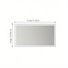 1pc Car Sun Visor Self-adhesive Stainless Steel Mirror