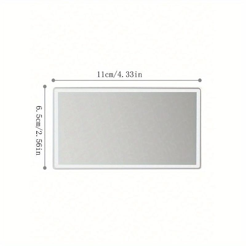 1pc Car Sun Visor Self-adhesive Stainless Steel Mirror