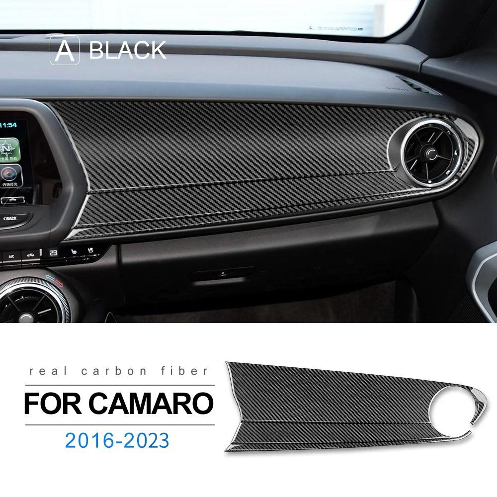Real Soft Carbon Fiber Sticker for Chevrolet Camaro 2016 2017 2018 2019 2020 2025 2025 2025 Car Interior Co-Pilot Center Console