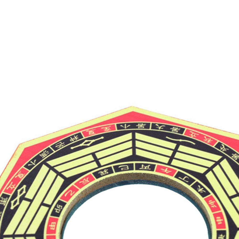 Starodávné Bagua Feng Shui zrcadlo Šťastné Bagua Dřevěné zrcadlo Fengshui Dům pro uklidnění