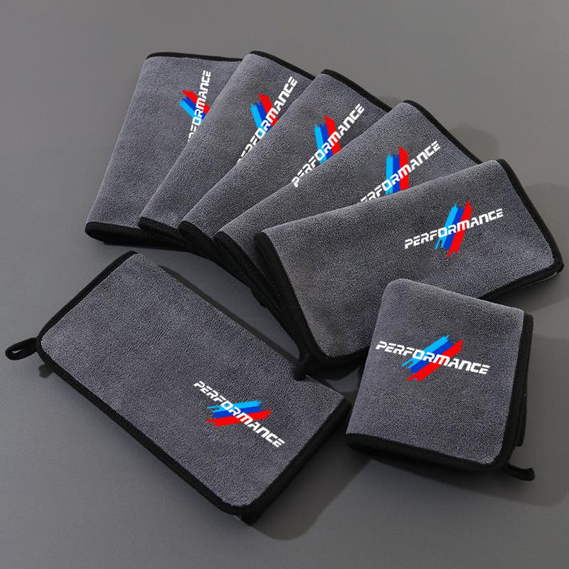 UWGK8 1PC Car Wash High End Cleaning Microfiber Towel Car Cleaning Drying Cloth For BMW Performance E46 E39 E60 F10 F20 F30 F15 F16