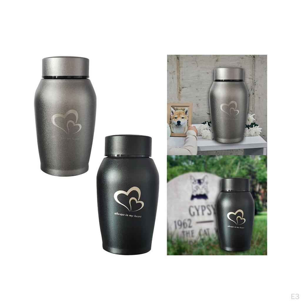 Elegant Stainless Steel Pet Cremation Urn for Beloved Pets