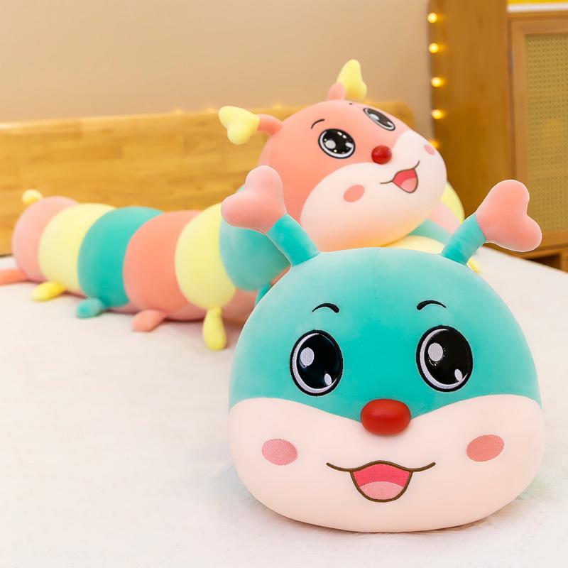 Creative Soft Caterpillar Plush Toys for Girls with Long Strips and Legs Pillows Birthday Gift for Women