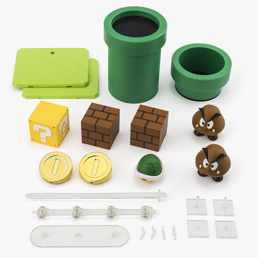 TAMASHII NATIONS Super Mario Playset ABS PVC Finished Figure S.H.Figuarts (SUPER MARIO) & Pre-painted