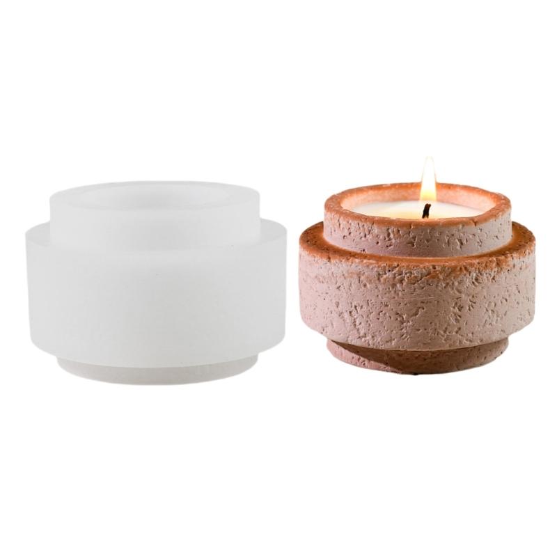 Víceúčelová silikonová forma Cementové pilířové svíčky Kelímky Formy Elegantní domácí dekorativní ozdoba Forma Silikonová textura