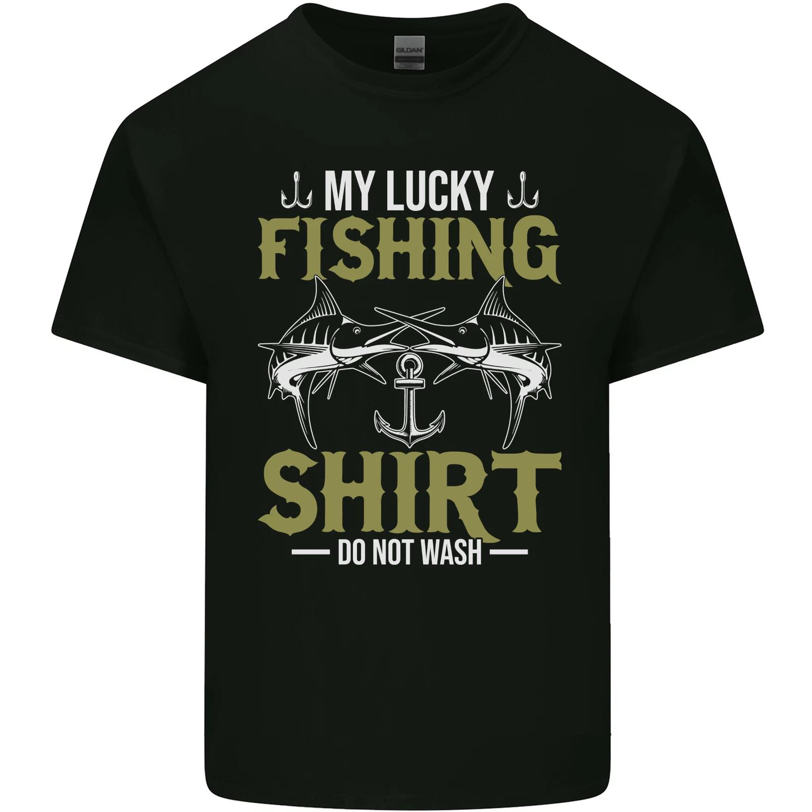 Do Not Wash My Lucky Fishing Funny Fisherman Kids T-Shirt Childrens S