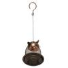 Outside Bird Feeder Metal Mesh Decorative Cute Vintage Hanging Bird Seed Feeder for Home Garden Offi
