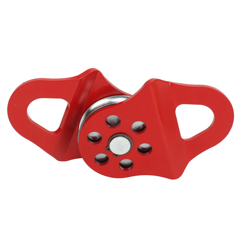 Winch Towing Pulley Snatch Block Towing Pulley 4T Load Bearing Capacity Heavy Duty Winch Pulley Red for Truck Tractor ATV UTV