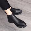 Men Shoes Casual Vintage Men Chelsea Boots Platform Motorcycle Boots Botas Hombre Genuine Leather Ankle Boots Men Comfortable
