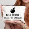 Lipstick Bag Travel Makeup Bag BagsWomen School Teacher Gift Cosmetic Pouch Wallet Portable Pouch