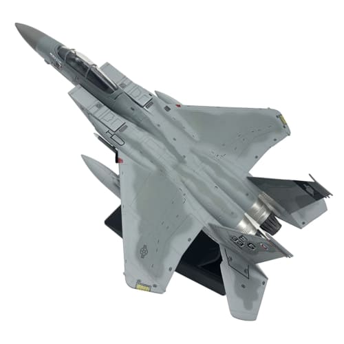 Mkphargin 1/100 Scale Diecast Airplane, F15 Eagle American Navy Airplane Model, Collectible Gift, Home Living Room Decoration