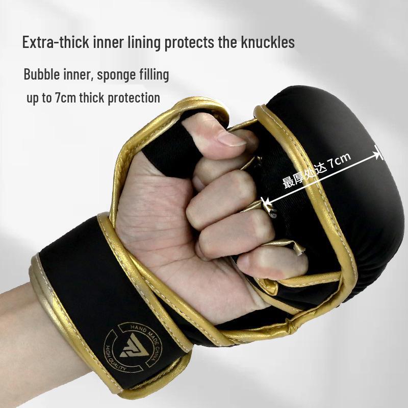 ZTTY Unisex Boxing Gloves with Thick Padding for Adult Training and UFC.