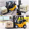 1 Set 2.4Ghz Mini Remote Control Forklift Car Model Toy 1/64 Alloy Rc Forklift True Lift-Down-Rotate With Rear Cargo Hopper
