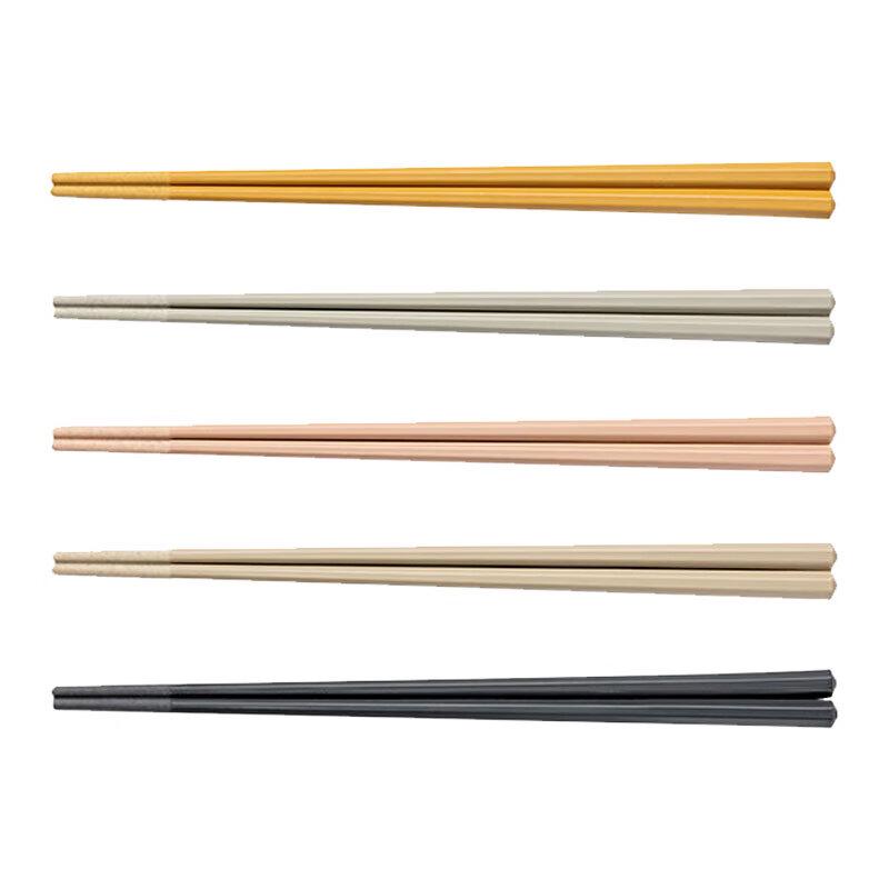 Chu Da Huang Colorful Octagonal Alloy Chopsticks (5 Pairs)