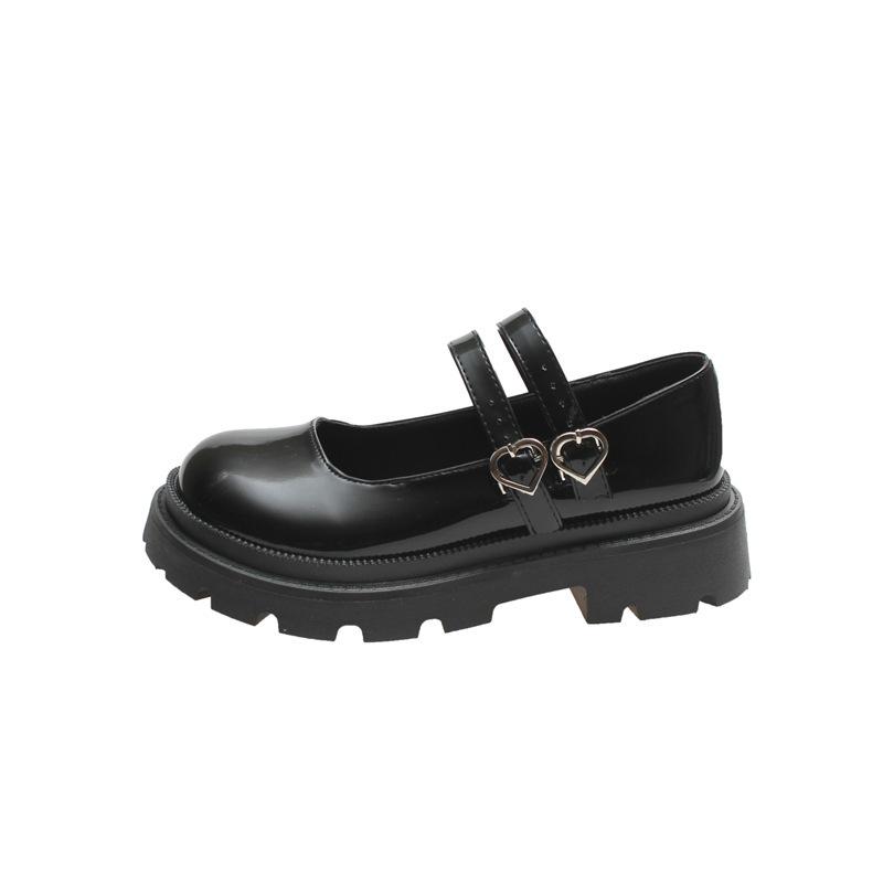 Queen Fan 2025 platformové love buckle Mary Jane boty nové dámské boty retro studentské jk malé kožené boty jednobotky