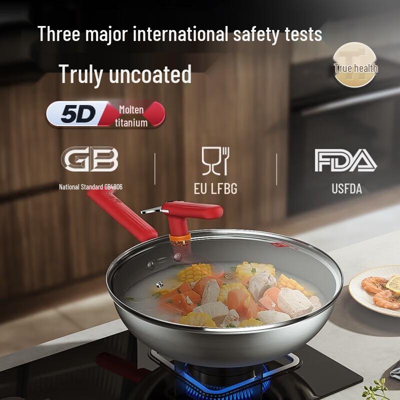 KBH Titanium Non-stick Stir-fry Wok