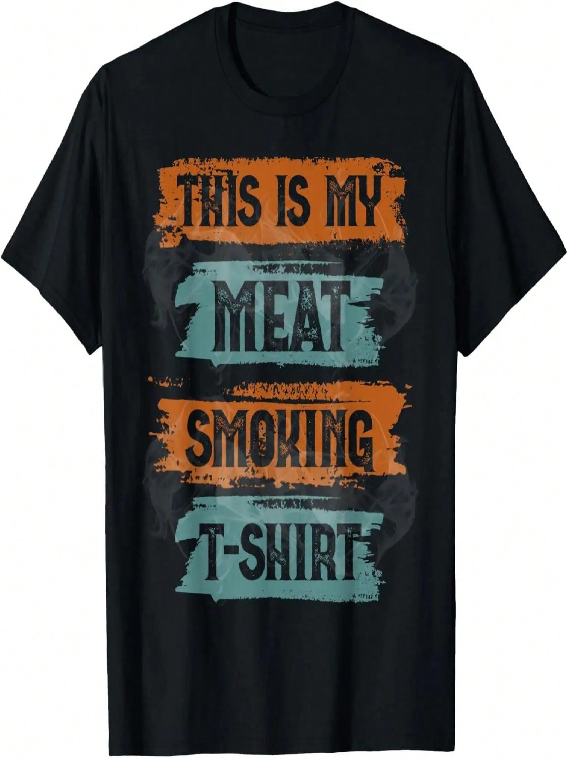 THIS IS MY MEAT SMOKING BBQ Vintage Retro Distressed Smoker T-Shirt S разноцветный