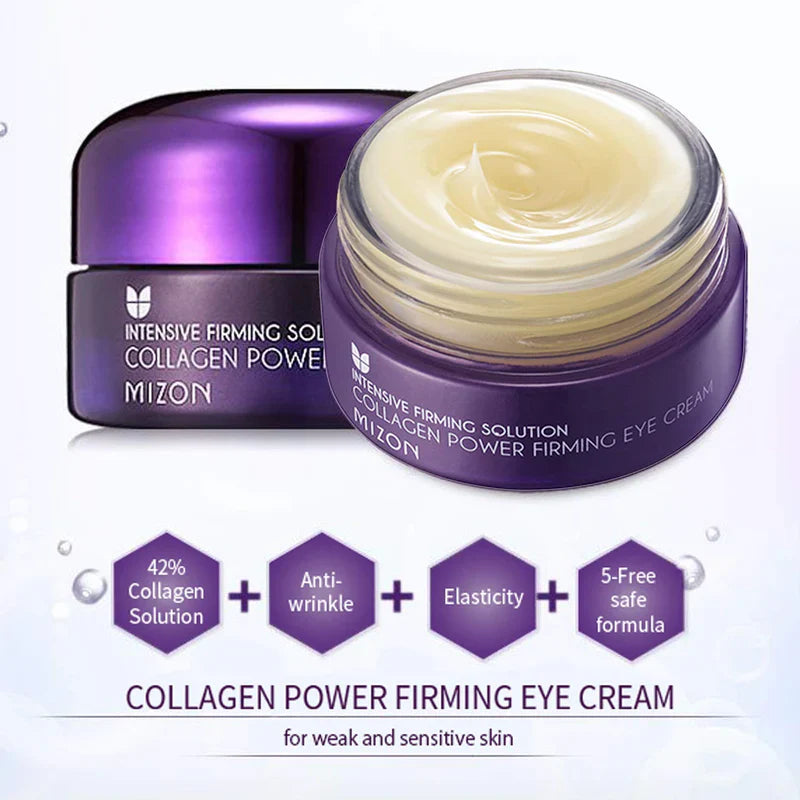 MIZON Crème Fermeté Collagène pour les Yeux 25ml Anti-rides Acide Hyaluronique