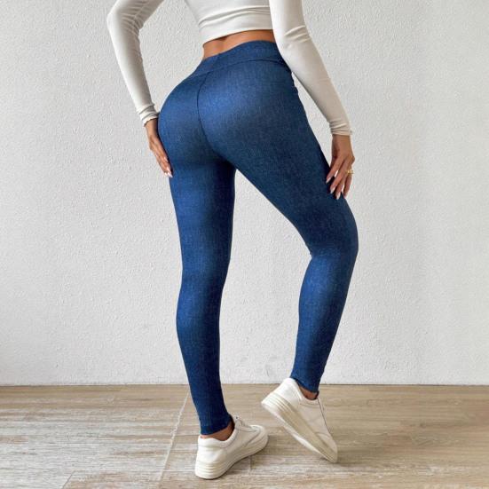 Női Ceruza Nadrág Műbőr Farmer Magas Derék Bársony Bélésű Meleg Leggings Szűk Illeszkedésű Nadrág Zsebekkel Munkába Is Iskola Ruházat