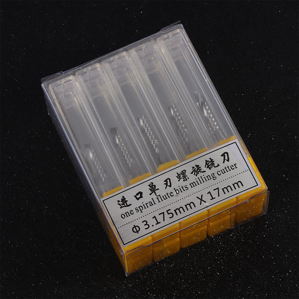 3.175*17mm CNC 10pcs Woodworking Kit Rotary Rasp Milling Cutter Carbide Router Bits Engraving Tool